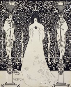 「ヴィーナスとタンハウザー」の前絵、1895年頃（ペンとインク） 作： Aubrey Beardsley